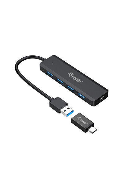 EQUIP Hub 128959, 4x USB (Black)
