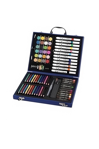 Generic 88-Piece Professional Art Set, All-In-One Drawing, Painting, and Sket...