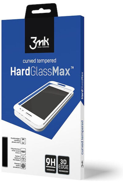 3MK HardGlass Max Προστατευτικό Σκληρυμένο Γυαλί Πλήρους Κάλυψης Μαύρο (iPhon...