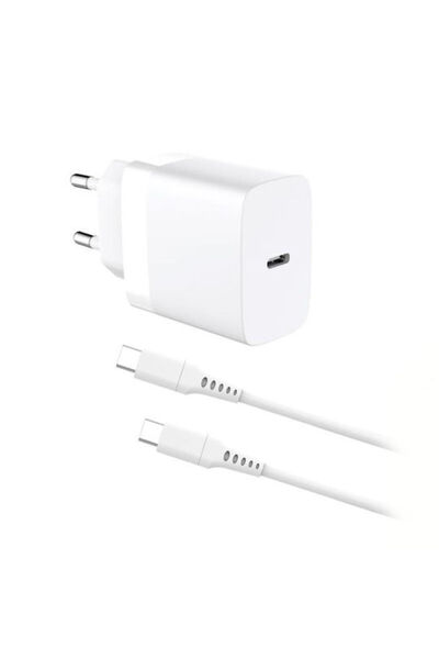 inos Φορτιστής με Θύρα USB-C και Καλώδιο USB-C, 20W Power Delivery / Quick Ch...