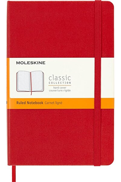 Moleskine Classic Soft Cover Medium Ruled/Lined Notebook, 208 Pages, Scarlet ...