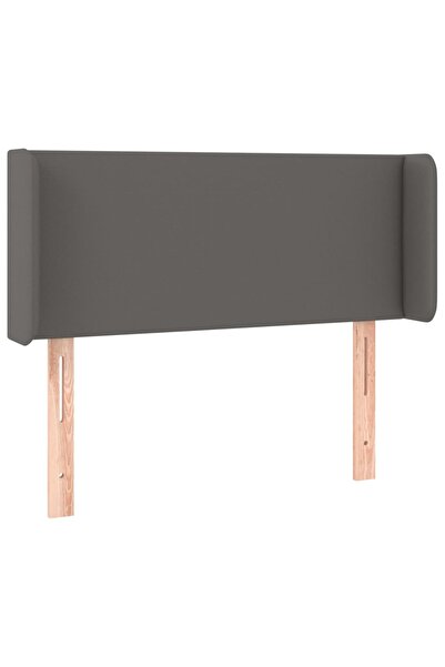 vidaxl Grey headboard with wings 83x16x78/88 cm eco- Leather