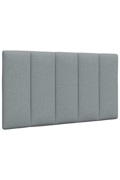 vidaxl Pernă tăblie de pat, Hanko, gri deschis, 80 cm, material textil