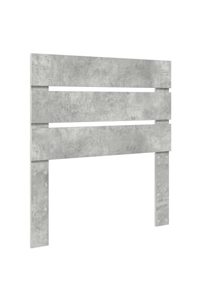 vidaxl Tăblie cap Gri din beton 75 cm Lemn compozit
