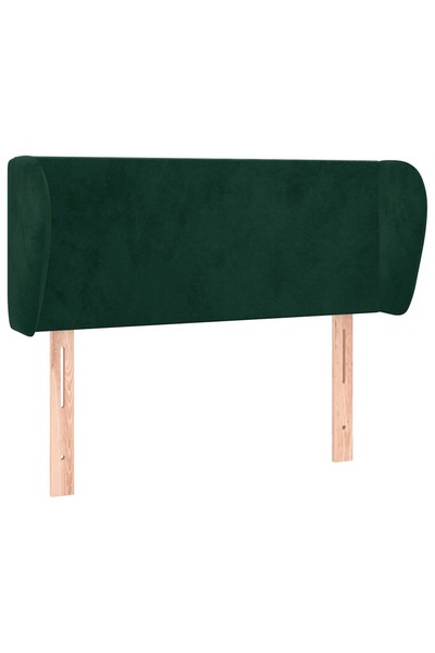 vidaxl Headboard with wings dark green 83x23x78/88 cm Velvet