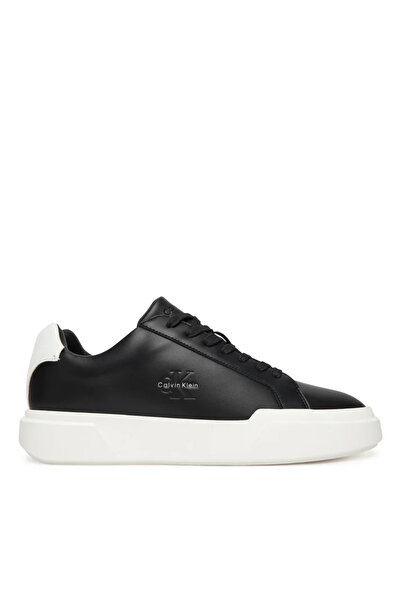 Calvin Klein Ανδρικά Δερμάτινα Chunky Sneakers Μαύρα YM0YM01344-06W
