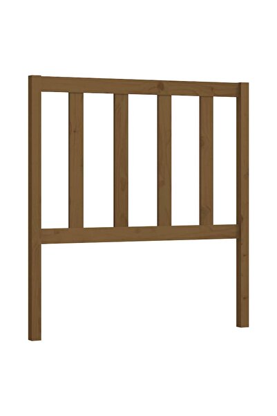 vidaxl Bedside table, honey brown, 81x4x100 cm, solid pine wood