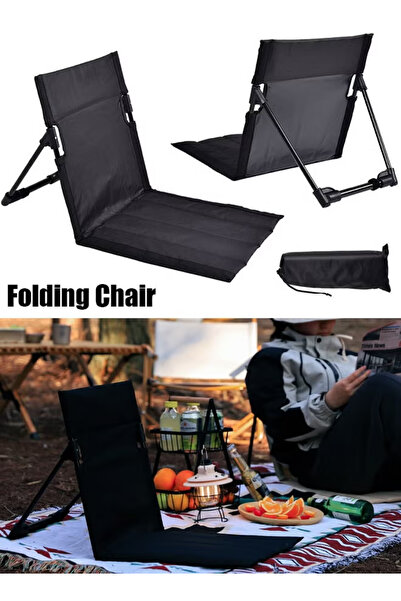 GGEROU Ultra-Light Folding Camping Chair with Backrest Outdoors Relaxing Floo...