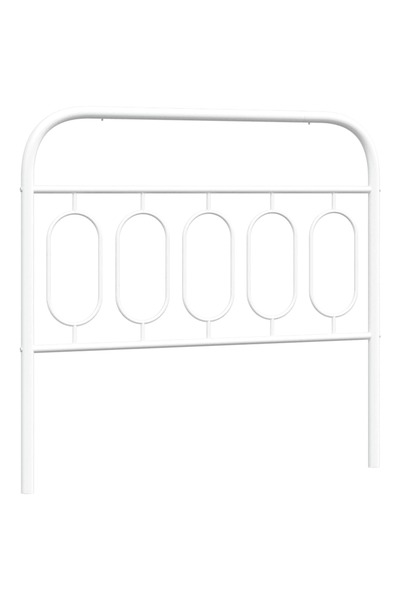 vidaxl Metal replacement headboard, white, 100 cm