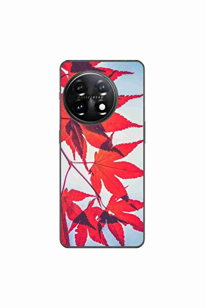 OEM Husa compatibila cu OnePlus 11 Silicon Gel Tpu Model Frunze de toamna