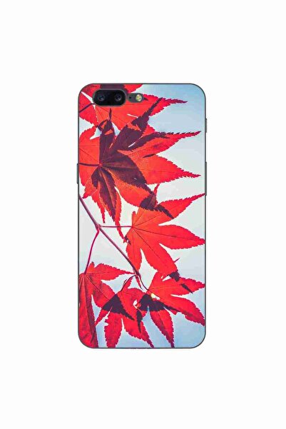 OEM Husa compatibila cu OnePlus 5 Silicon Gel Tpu Model Frunze de toamna