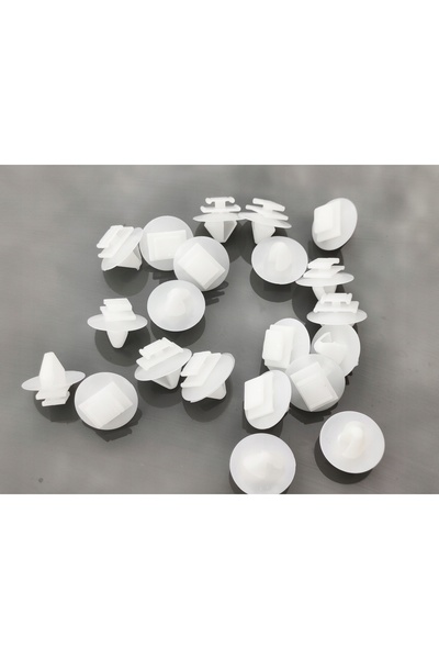 OEM Clema portiera auto, Plastic, Compatibil cu Peugeot 206/207, Alb