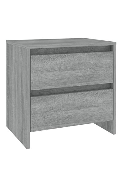 vidaxl Noptieră, stejar sonoma gri, 45x34,5x44,5 cm, PAL