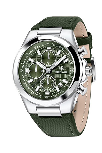 Benyar Watches for Men Luxury Quartz Water Resistant Watch Men's Chronograph ...