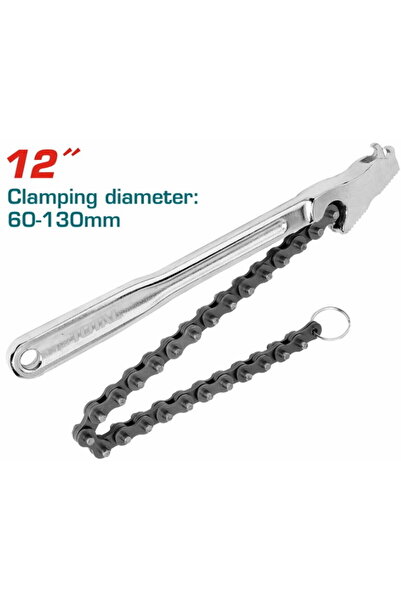 TOTAL - 12" CHAIN ​​WRENCH, Φ60-110mm, L 420MM