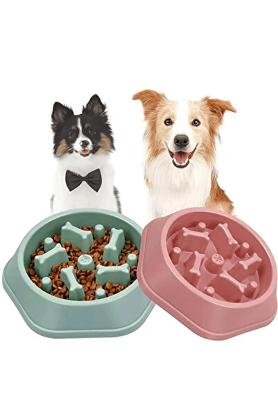 mucit home Köpek Mama Kabı Yavaş Besleyici Gıda Dağıtıcı Yavaş Yeme Köpek Mam...