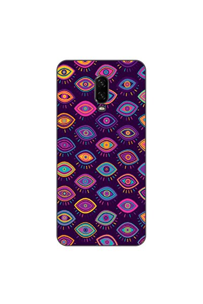 OEM Husa compatibila cu OnePlus 6T Silicon Gel Tpu Model Tribal Eyes