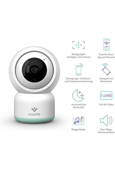 truelife TLNCR3S NannyCam R3 Monitor inteligent pentru bebeluși Alb