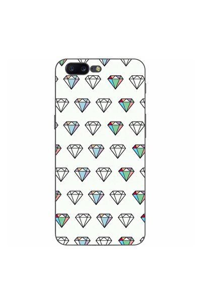 OEM Husa compatibila cu OnePlus 5 Silicon Gel Tpu Model Diamonds Pattern Tran...