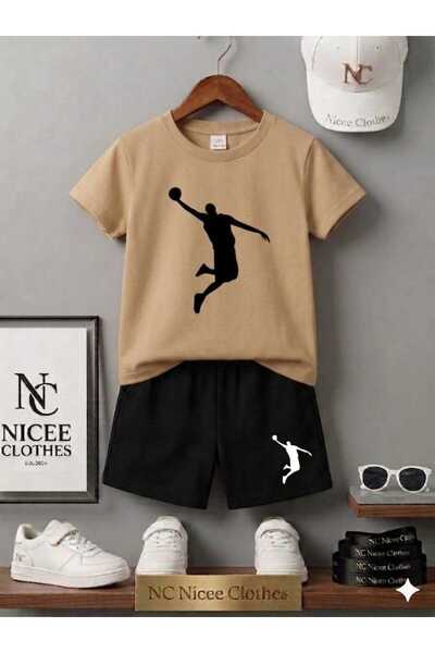 NC Nicee Clothes Tricou și pantaloni scurți de vară pentru copii, unisex (imp...