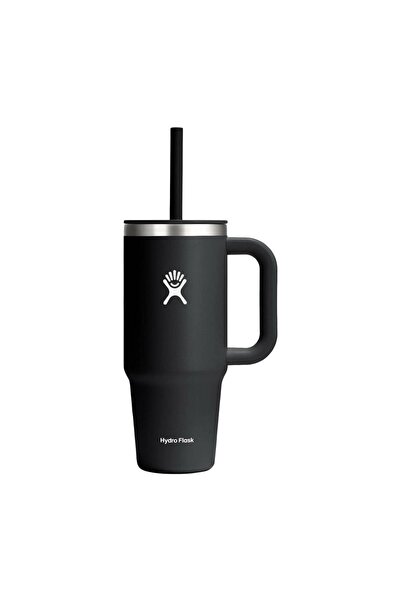 Hydro Flask Термочаша от неръждаема стомана със сламка, за пътуване, 710 мл, ...