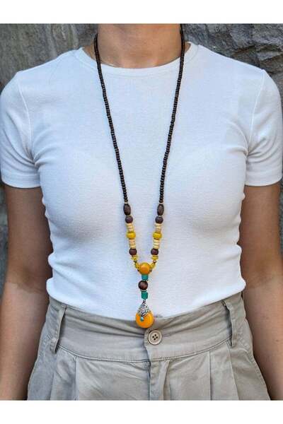 Bozhi Necklace Glass Beads Stylish Gift