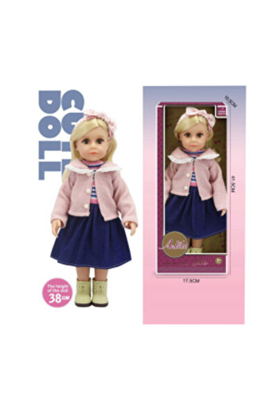 CasaDesteapta.ro Jucarie Papusa Cute Doll cu Jacheta , 42 cm