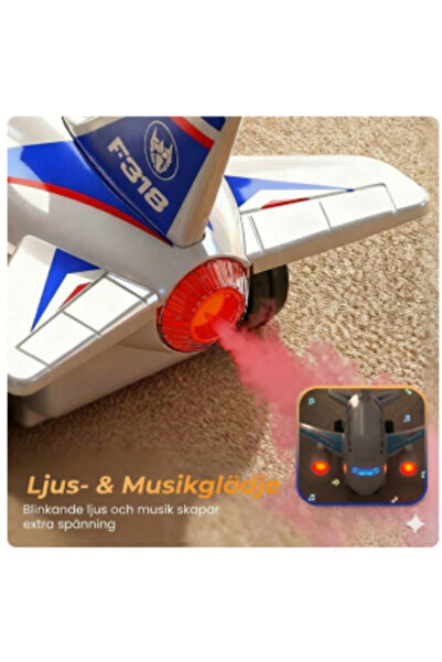 CasaDesteapta.ro Musical Transformer Airplane Toy