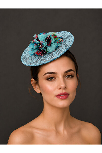 lady lina design Sea Leaves Nikah Vualet Şapka Gelin Saç Aksesuarı