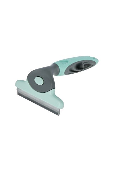 Kerbl Pet Pieptene pentru indepartare par caini, Kerbl, 15x10cm, Gri/Verde