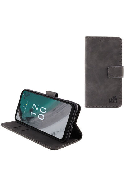 Lime&co Lime Essential Magnet Book Συνθετικό Δέρμα Γκρι (Nokia C32) Κωδικός: ...