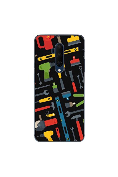 OEM Husa compatibila cu OnePlus 7T Pro Silicon Gel Tpu Model Unelte Pattern