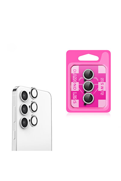 noktaks Galaxy S25 Compatible Camera Lens Protector Cl-06 T35757 - Silver