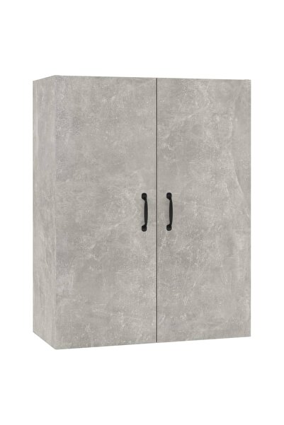 vidaxl Dulap suspendat, gri beton, 69,5x34x90 cm, lemn prelucrat