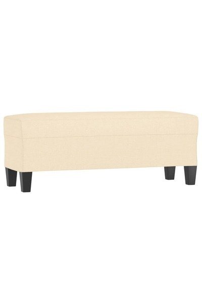 vidaxl Bancă, crem, 100x35x41 cm, textil