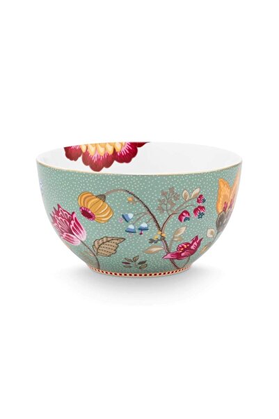 Pip Studio Bol din porțelan, Pip Studio, Albastru, 15 cm, Colecția Blooming T...