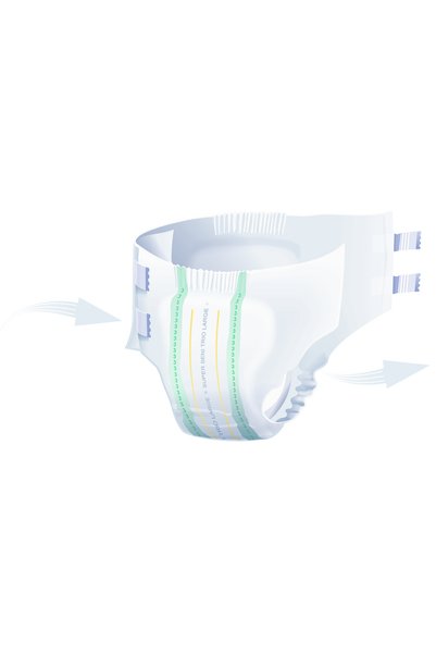 Seni Super Trio Large scutece incontinenţă Adulti 10 buc. - 8 Picaturi