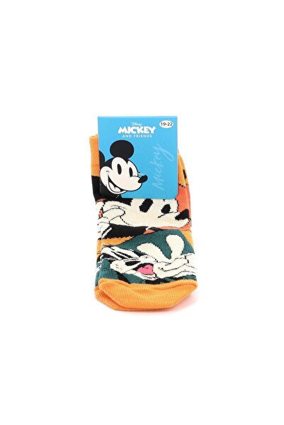 Disney Παιδικές Κάλτσες για Αγόρι Mickey Χρώματος Πορτοκαλί MC20501-ORANGE