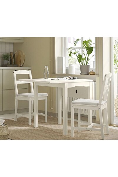 IKEA Qui̇ck 2 Pieces Chair Cushion 42X40X4 cm Set of 2 Velcro Tape Cushions E...