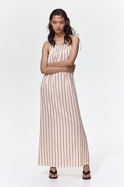 H&M Bağlanan Askılı Krinkle Elbise