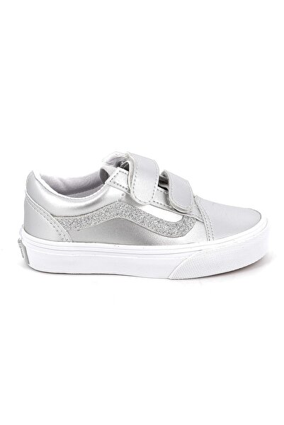 Vans Παιδικό Χαμηλό Casual για Κορίτσι Old Skool V Χρώματος Ασημί VN000CYA7VF1