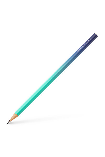Faber Castell Creion de grafit B triunghiular Flow albastru-turcoaz Flow
