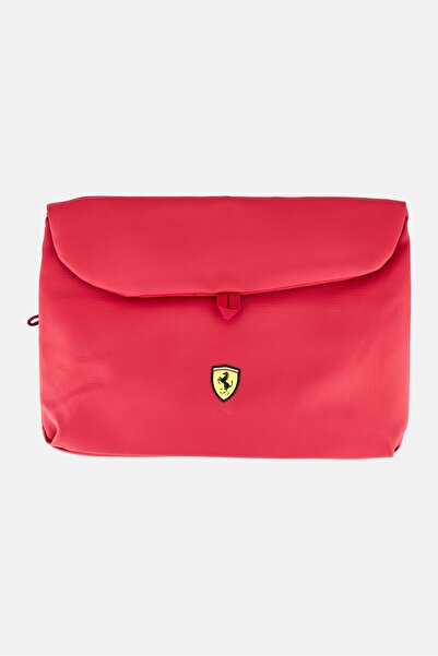 Scuderia Ferrari Men Brand Logo Business Bag, Red