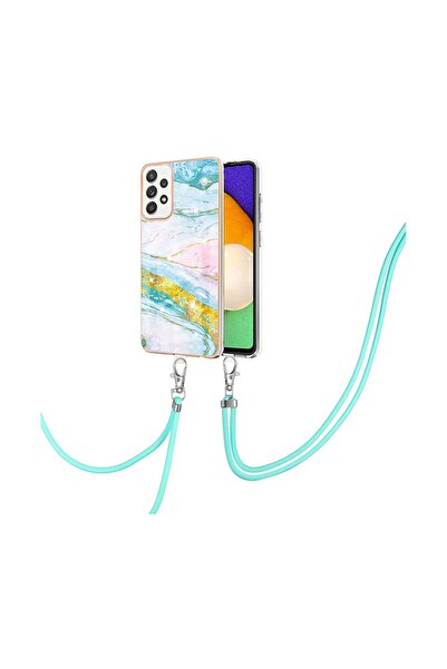 sscase Electroplating Marble Σκληρή Θήκη με Λουράκι Green (Samsung Galaxy A52...