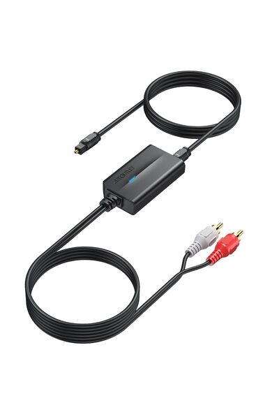 AUTOUTLET RCA to Optical Converter - 48Khz, Analog to Digital Audio Converter...