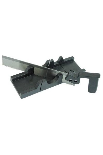 MEGA PLASTIC ANGLE CUTTING BOX WITH SAW 300X65MM