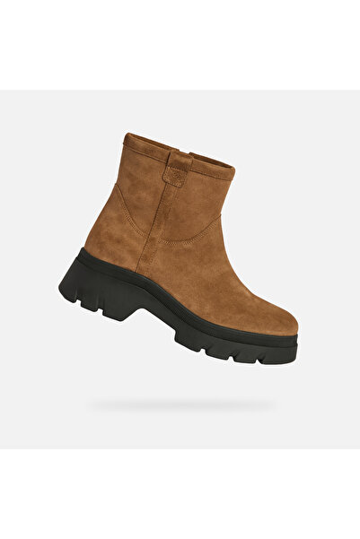 Geox Světle hnědá dámská kotníková obuv Pluette