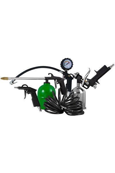 JBM SET DE 5 PISTOALE DE AER pistol pentru vopsit prin gravitatie la rezervor...