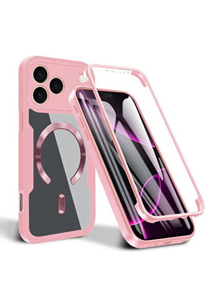 Techsuit ColorVerse 360 Πλήρης Κάλυψη Σιλικόνης Ροζ για iPhone 17 Pro