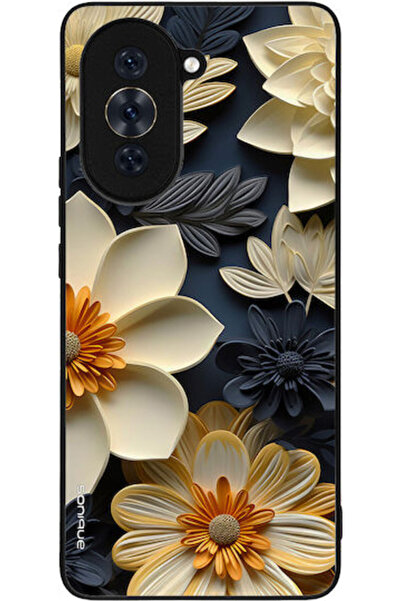 Other Θήκη Sonique Σειράς 3D Λουλουδιών για Huawei Nova 10 Pro Εκρού